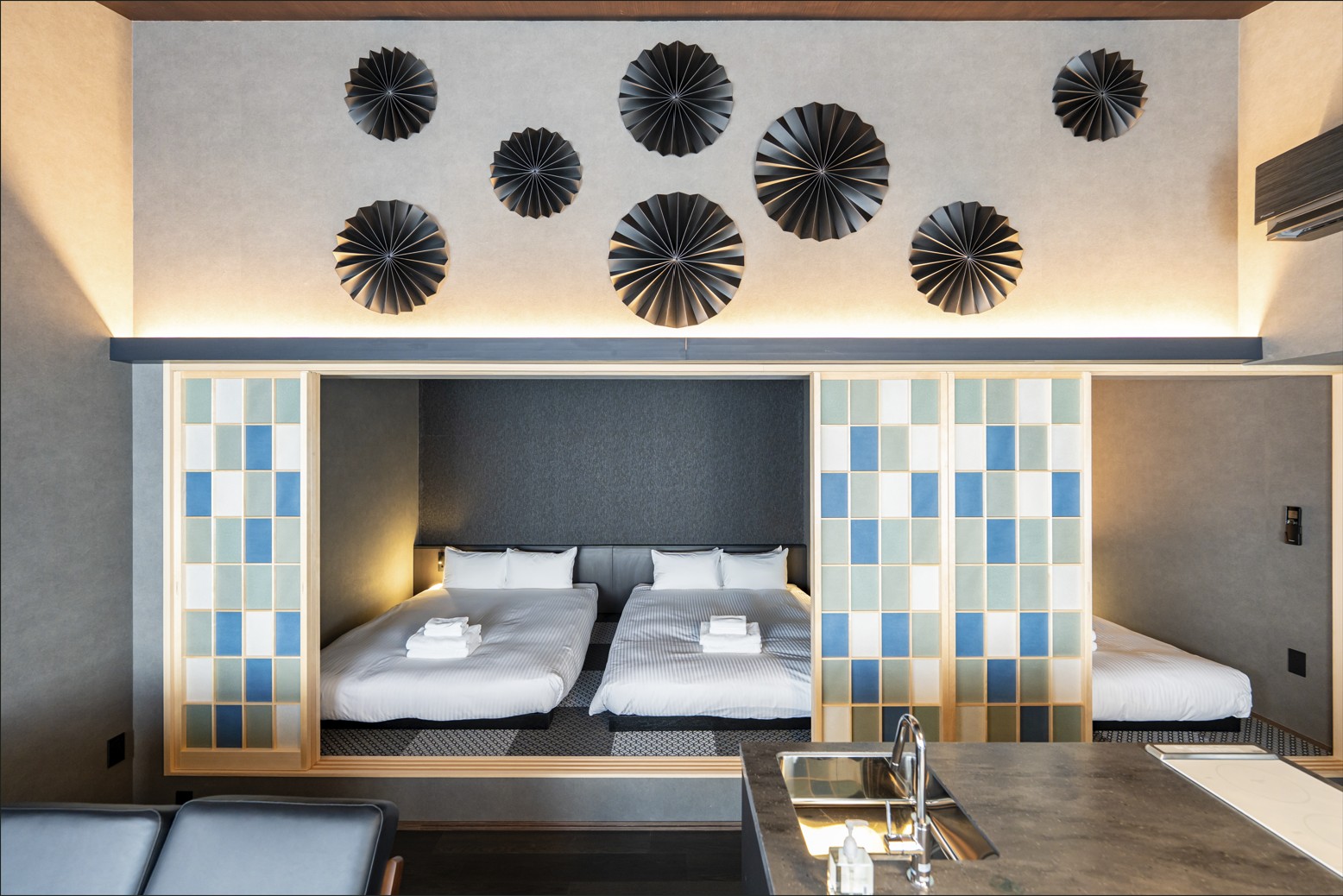 T-home KEI Guest Room Interior Blue