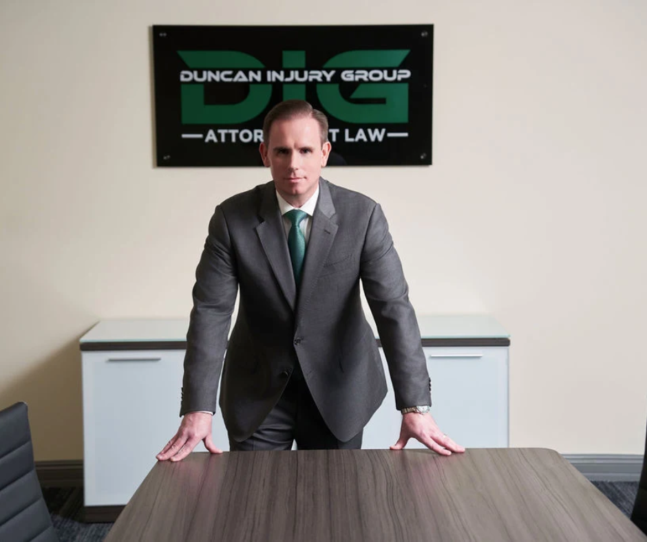 Ian Duncan in his board room
