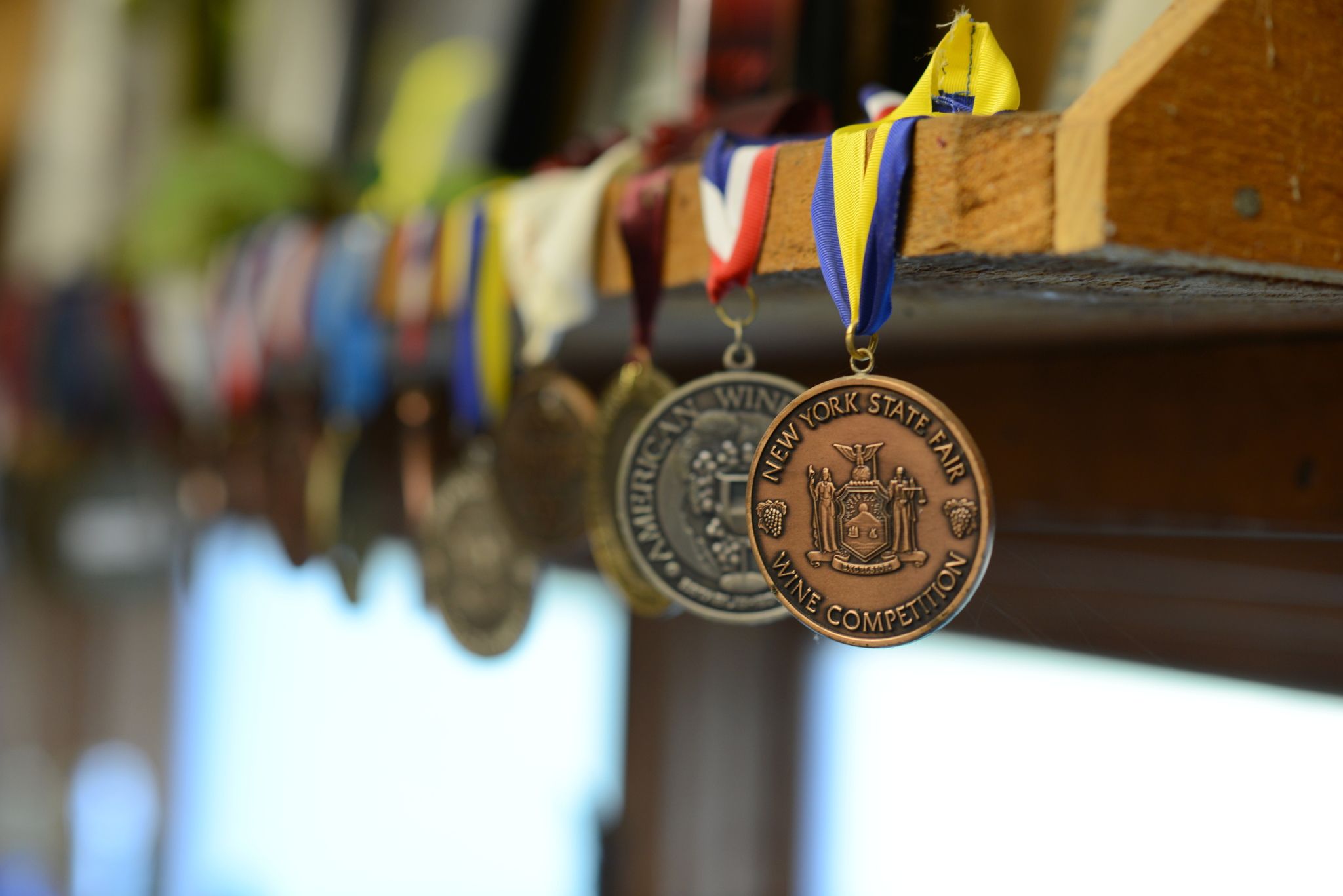 Medals at Baldwin Vineyards, Pine Bush, NY