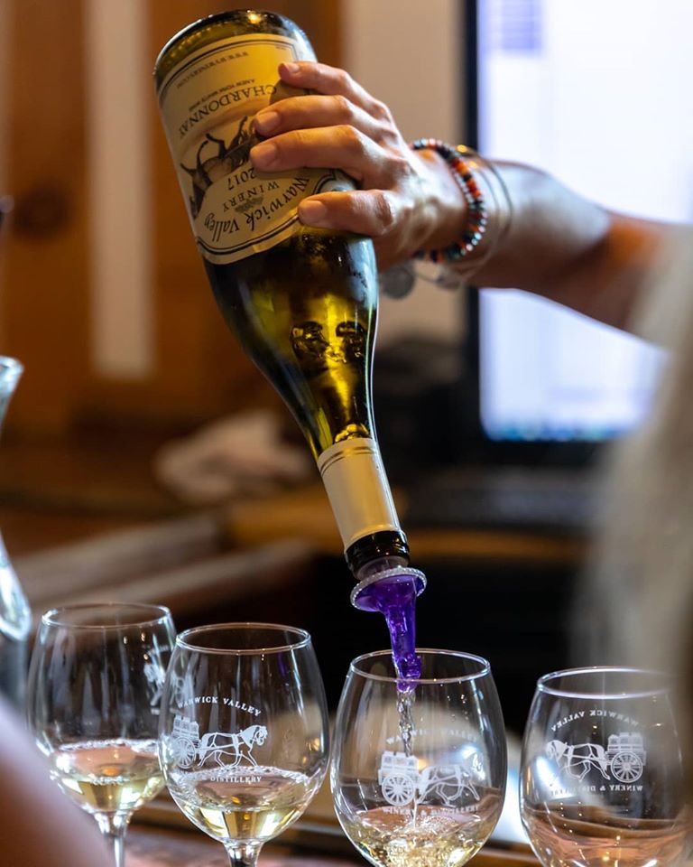 Warwick pour, Warwick Valley Winery, Warwick, NY